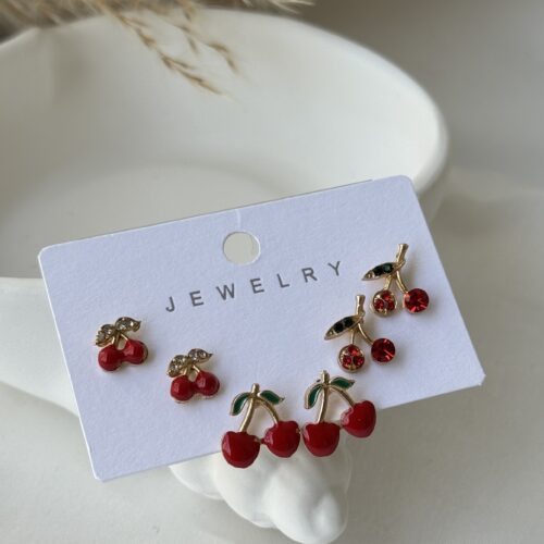 Cherry Crush Earring Set