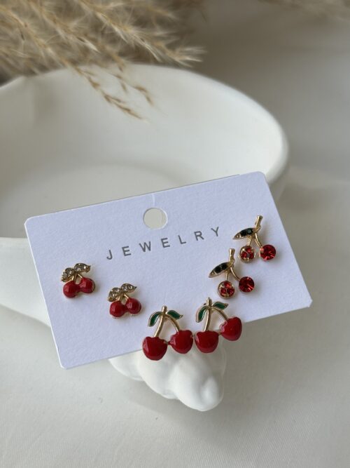 Cherry Crush Earring Set