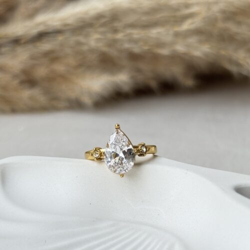 Royal Pear Statement Ring