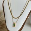 Emerald Layered Necklace