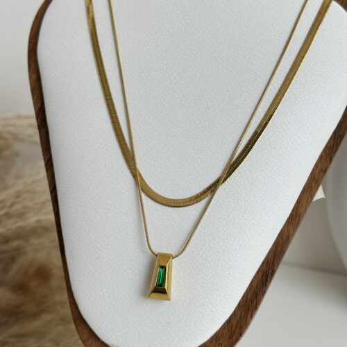 Emerald Layered Necklace
