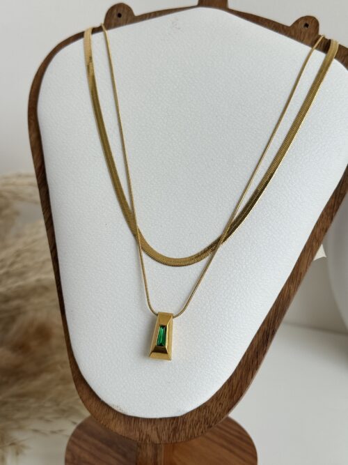 Emerald Layered Necklace