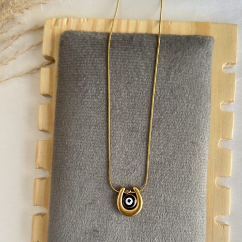Protective Black Evil Eye Necklace