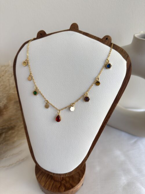 Easy Rainbow Drop Necklace