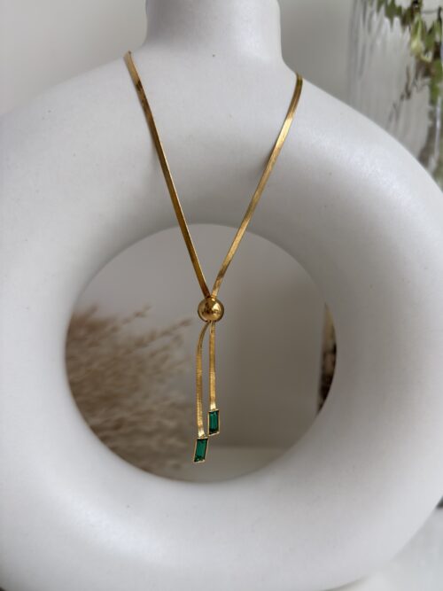 Poised Aurelia Tie Necklace