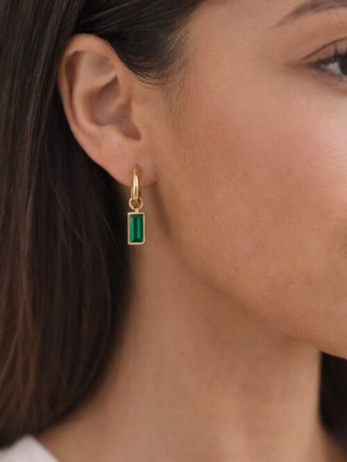 Emerald Drop Earrings