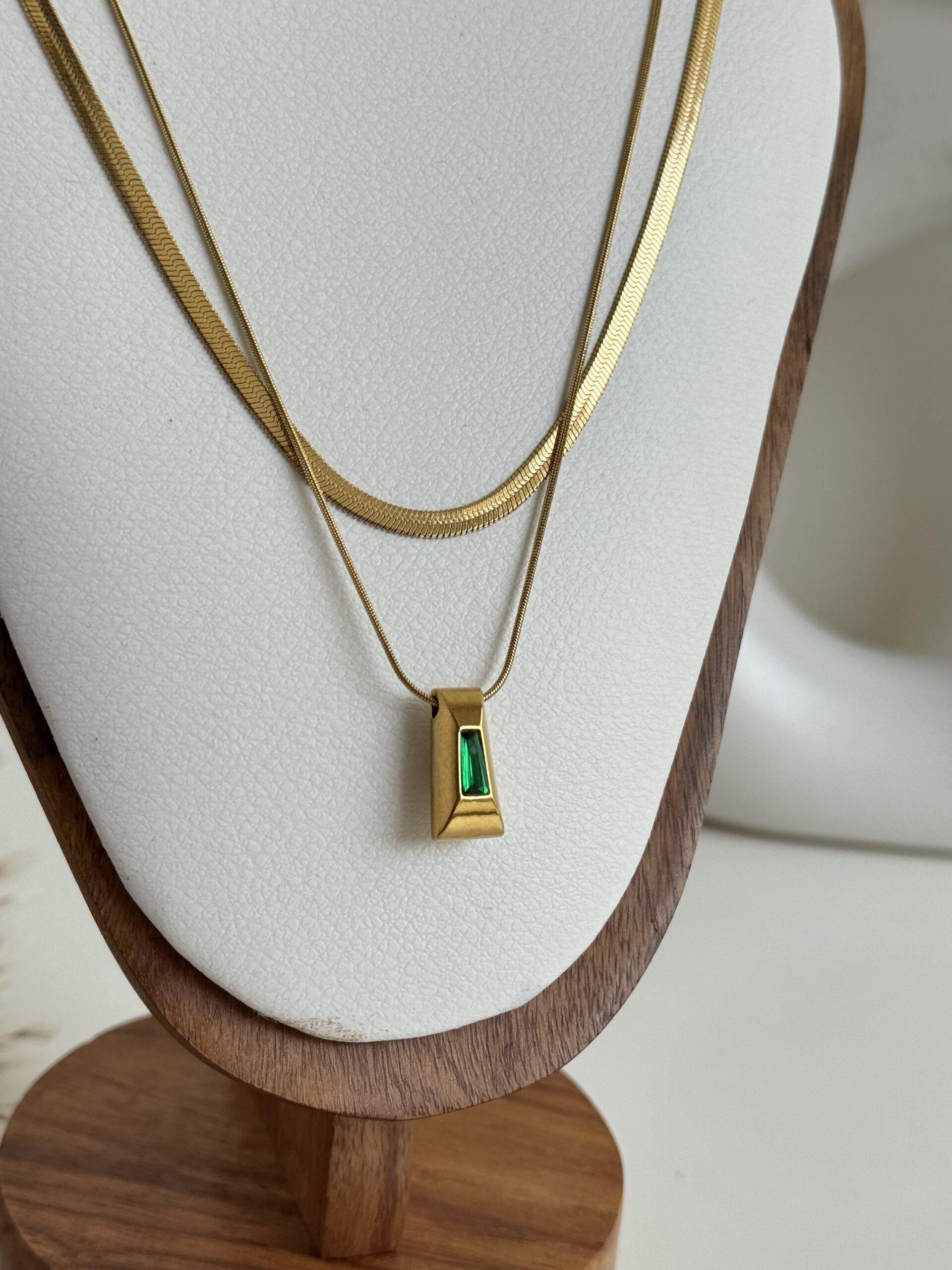 Emerald Layered Necklace