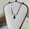 Calm Black Bar Necklace