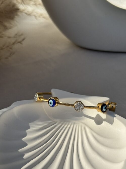 Shield Mode Evil Eye Bracelet