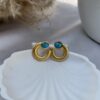 Turquoise Chunky Hoops