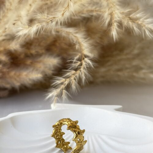 Adjustable Coral Ring