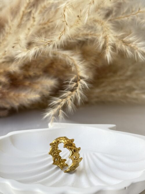 Adjustable Coral Ring