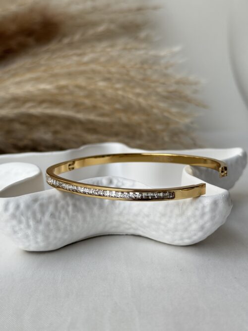 Crystal Line Slim Bangle