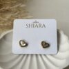 Dainty Gold Heart Stud Earrings