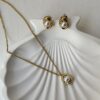 Ivory Pearl Dot Jewellery Set