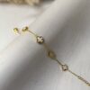 Delicate Ivory Clover Bracelet