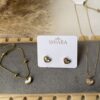 Golden Mini Heart Jewellery Set