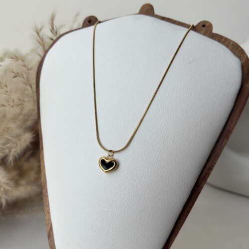 Midnight Noir Heart Necklace
