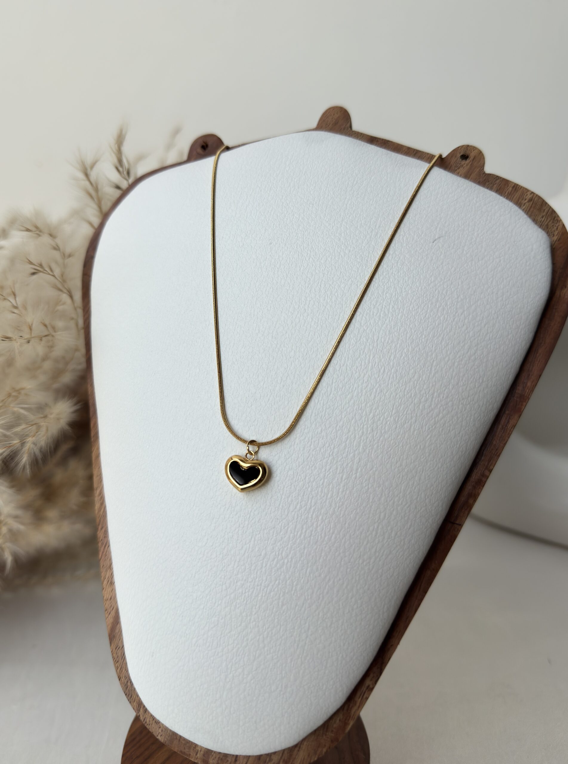 Midnight Noir Heart Necklace