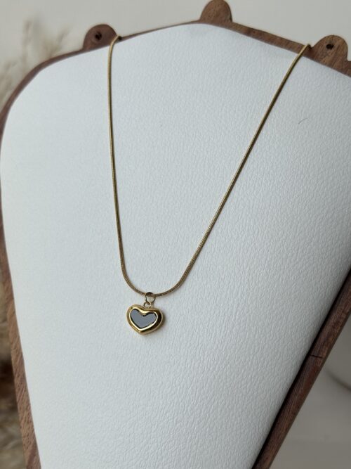 Midnight Noir Heart Necklace