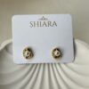 Ivory Pearl Dot Stud Earrings