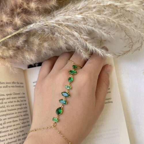 Emerald Cascade Handchain