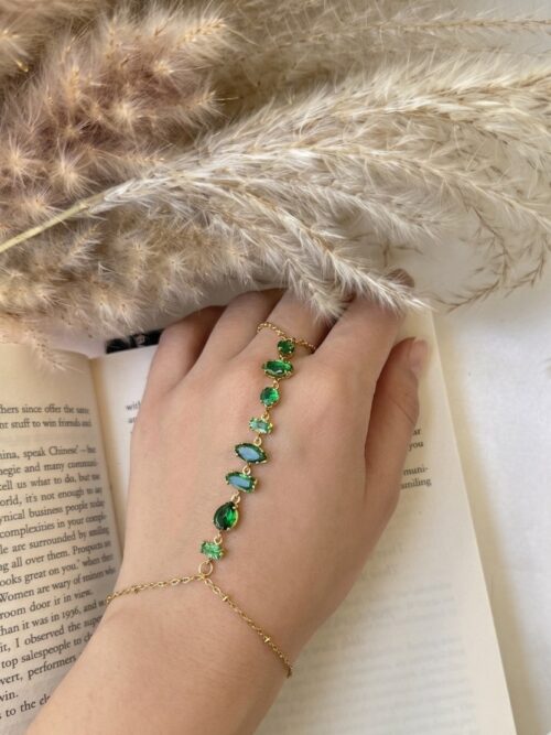 Emerald Cascade Handchain