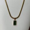 Calm Green Bar Necklace