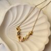 Blush Tulip Vine Necklace