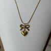 Bow Heart Necklace