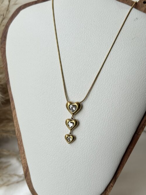 Falling Hearts Necklace