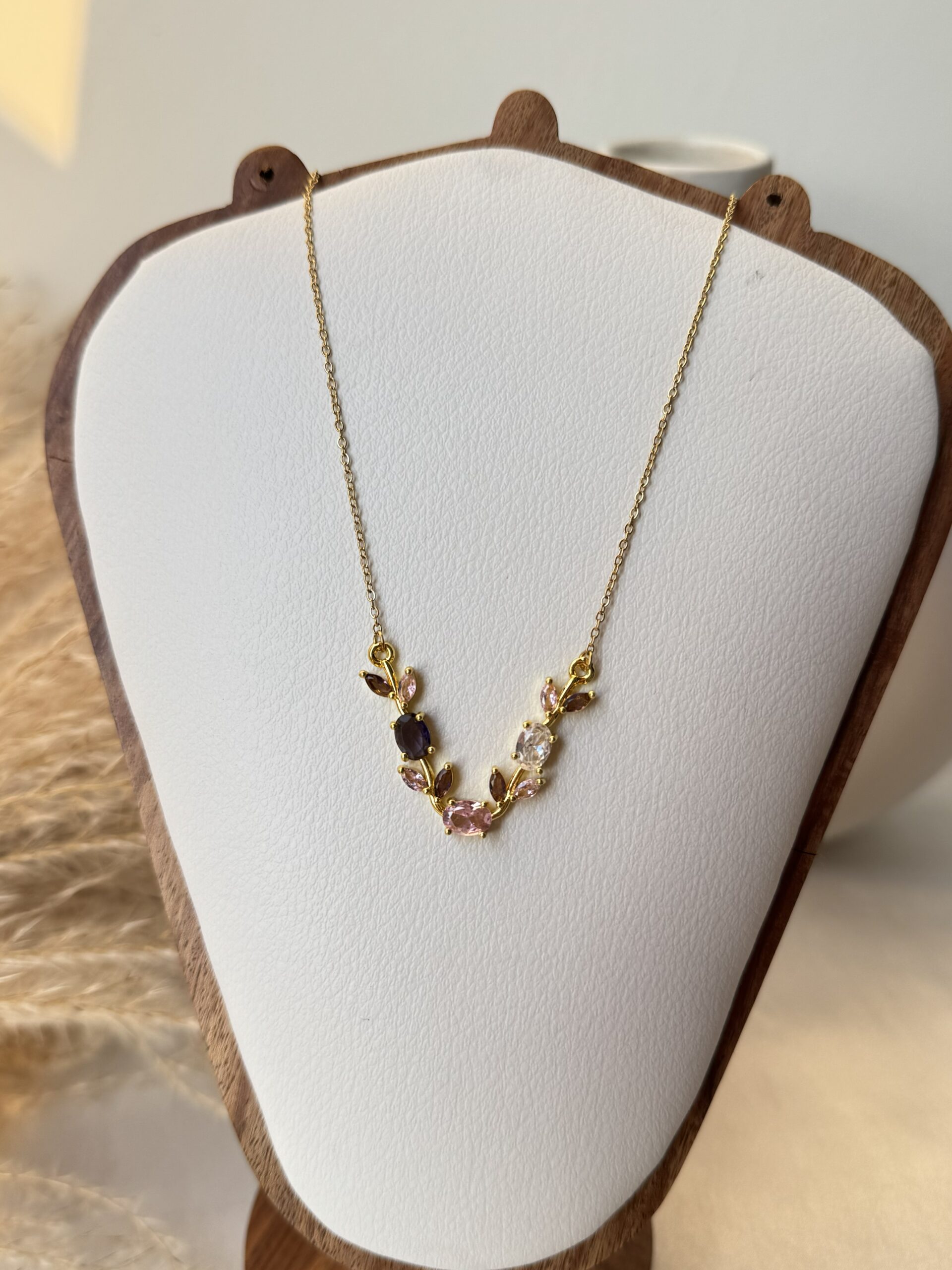 Blush Tulip Vine Necklace