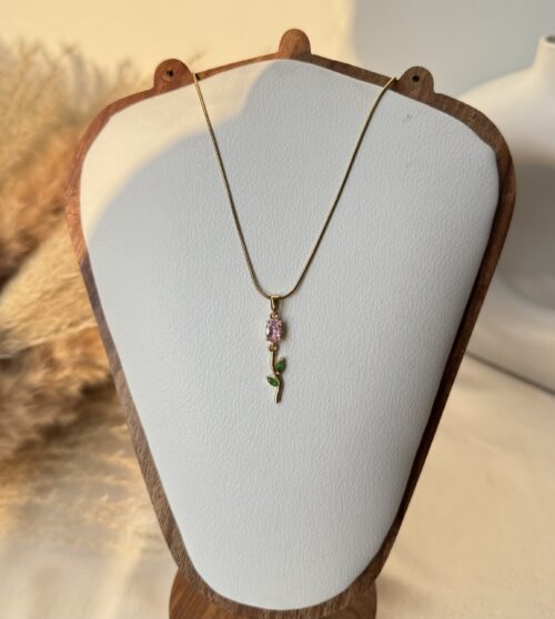 Blossom Pink Tulip Necklace