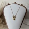 Bow Heart Necklace