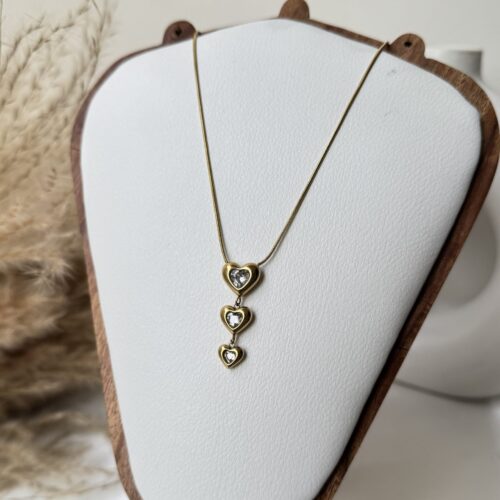 Falling Hearts Necklace