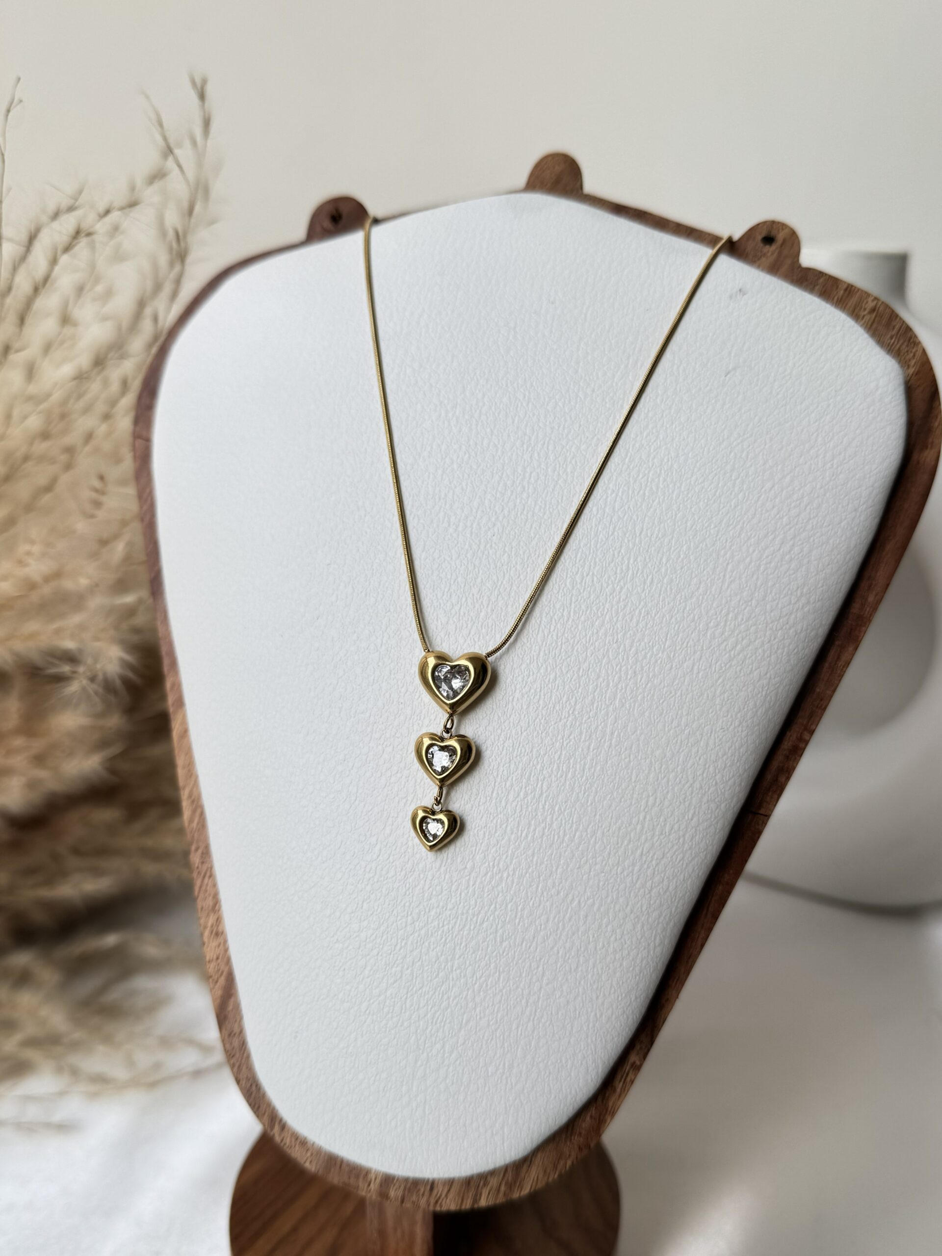 Falling Hearts Necklace