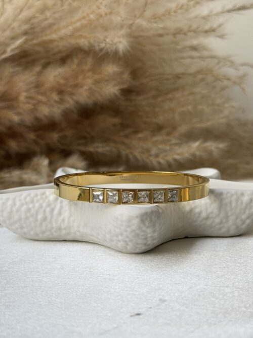 Princess Cut Bangle