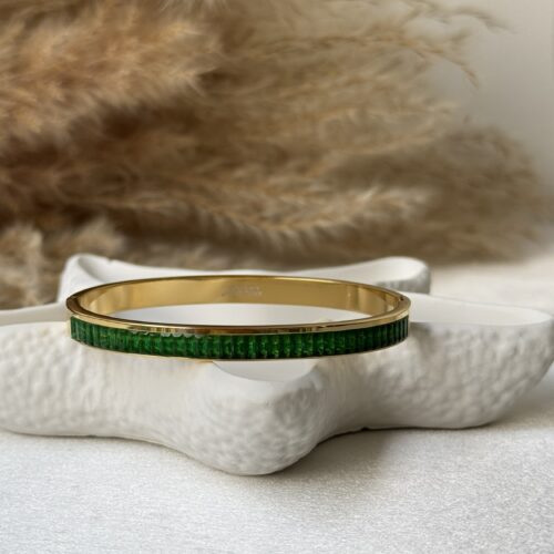 Emerald Line Bangle