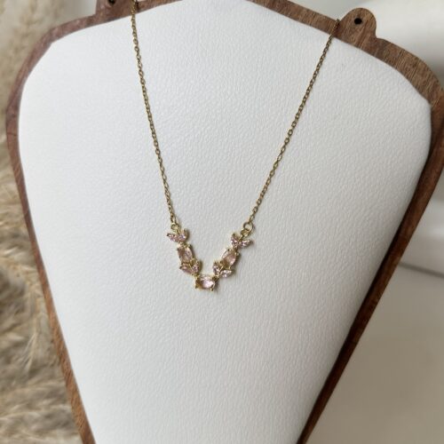 Aurora Blush Tulip Necklace