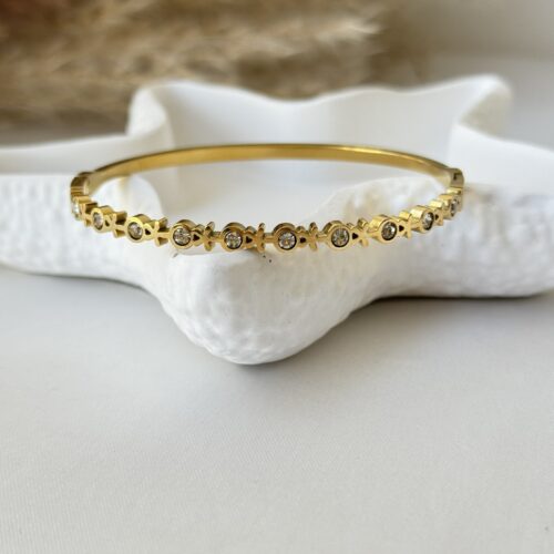 Sparkle Flower Bangle