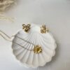 Bow Heart Necklace Combo Set
