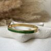 Emerald Line Bangle