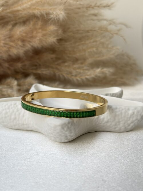 Emerald Line Bangle