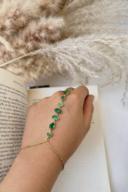 Emerald Cascade Handchain