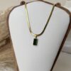 Calm Green Bar Necklace
