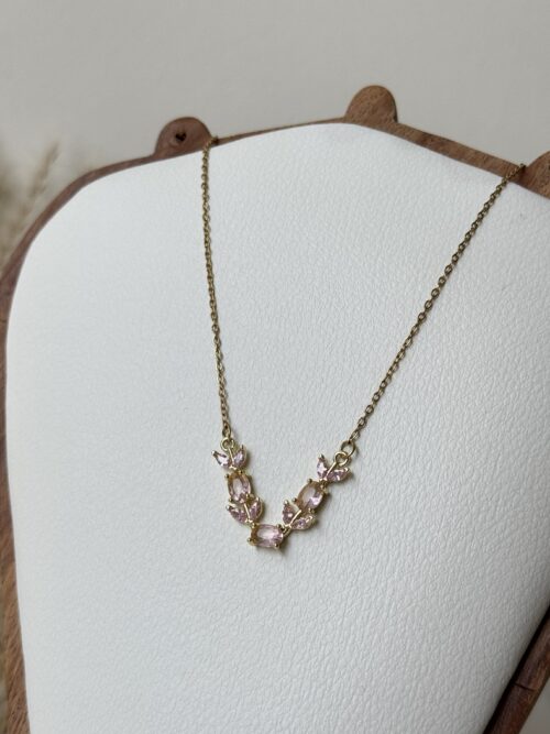 Aurora Blush Tulip Necklace