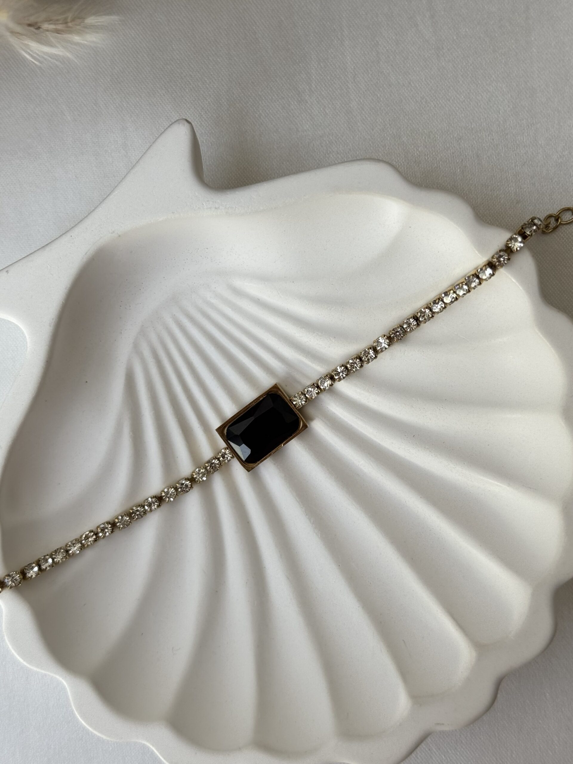 Eclipse Black Tennis Bracelet