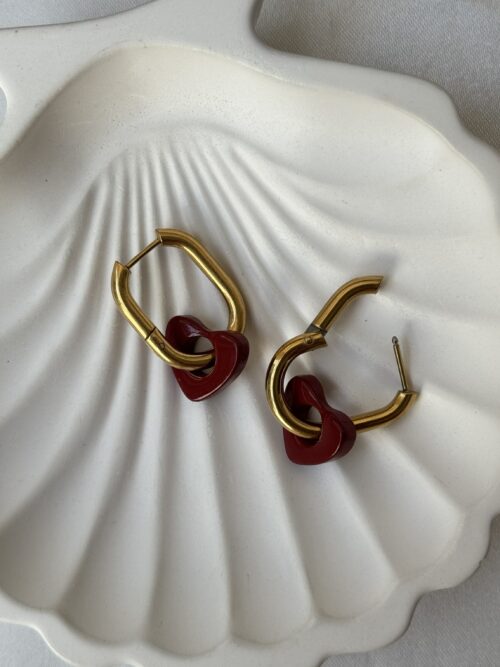 Cherry Cupid Hoop Earrings