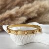 Blush Petal Lock Bangle