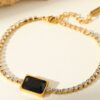 Eclipse Black Tennis Bracelet